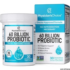 Physician’s Choice Probiotics 60 Billion CFU 10 Strains + Natural Prebiotics