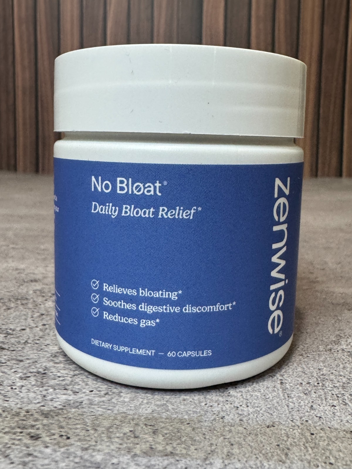 Zenwise No Bloat Daily Relief Digestive Enzymes Probiotic 60 Capsules New