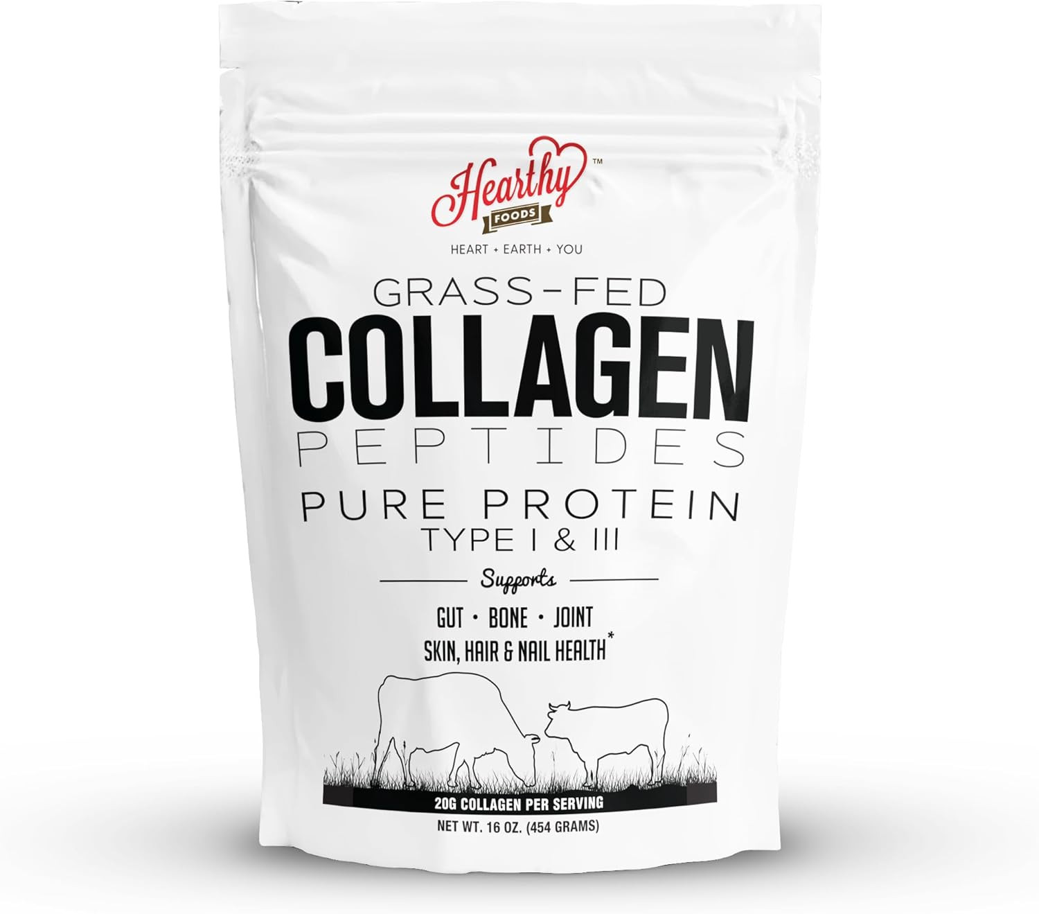 Collagen Powder – 18G Protein – Pure Halal Collagen Peptides Grass Fed Organic H