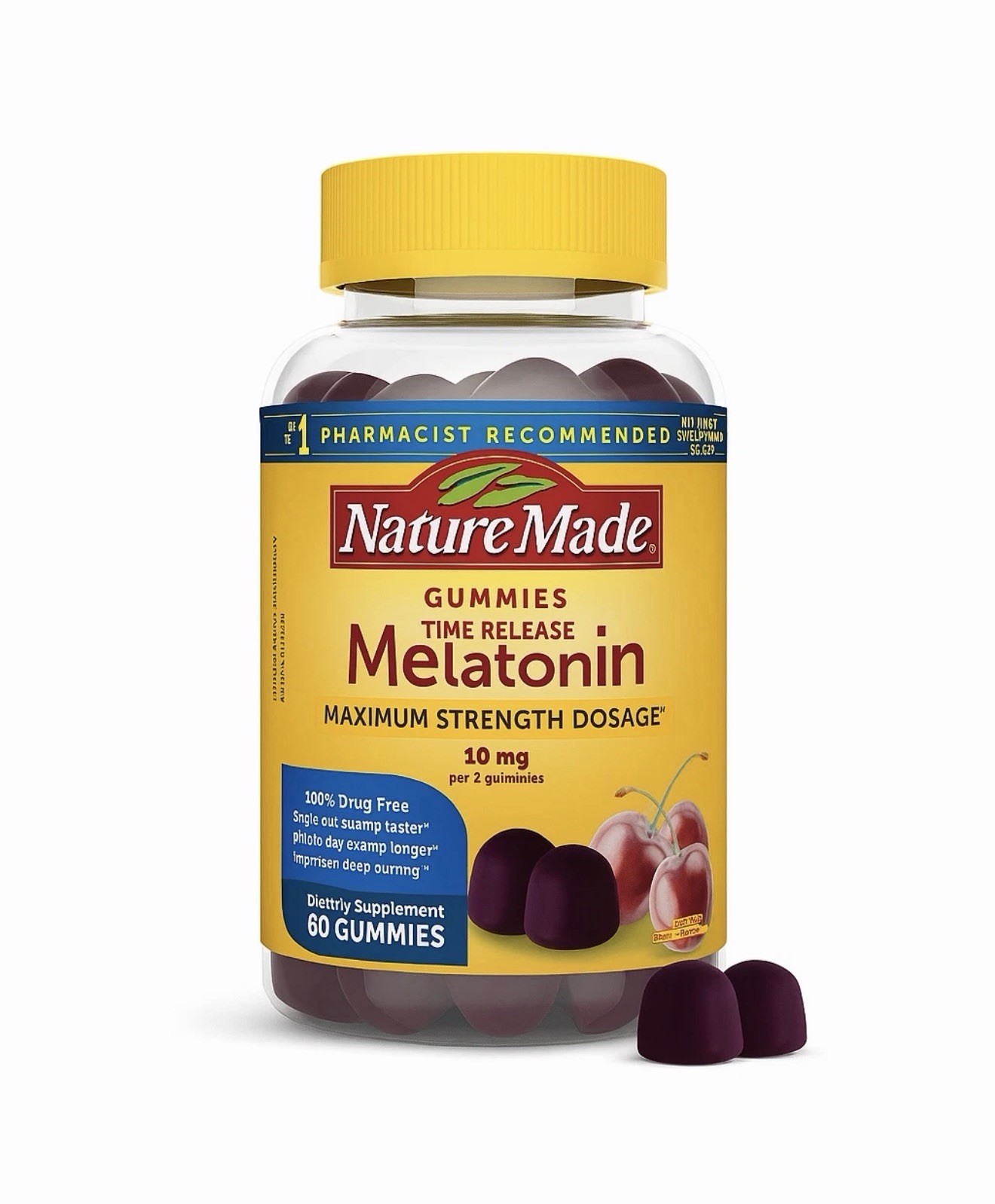 Nature Made Melatonin – 10mg Time Release 60 Ct Gummies – 1 Pack Exp 04/26