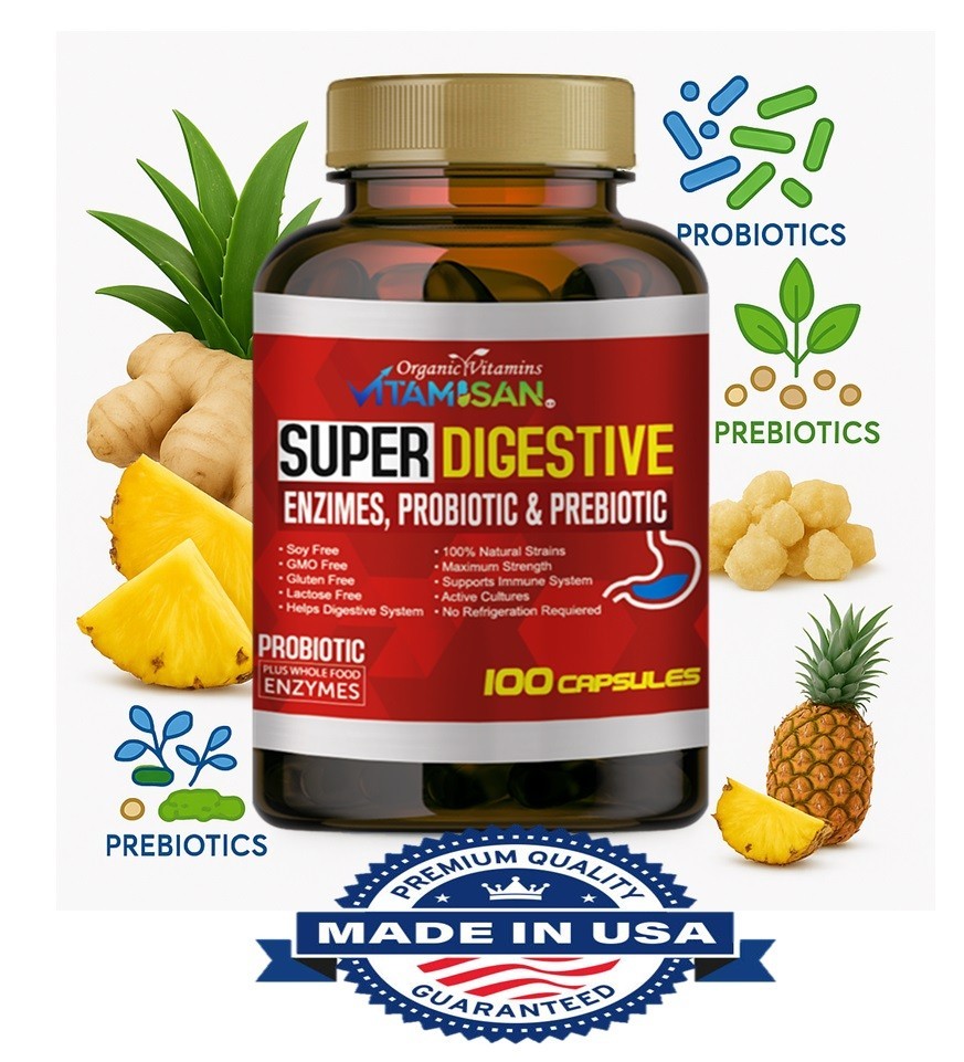 Probiotics 100 Billion CFU Potency Digestive Immune Health 100 Capsules lactobac