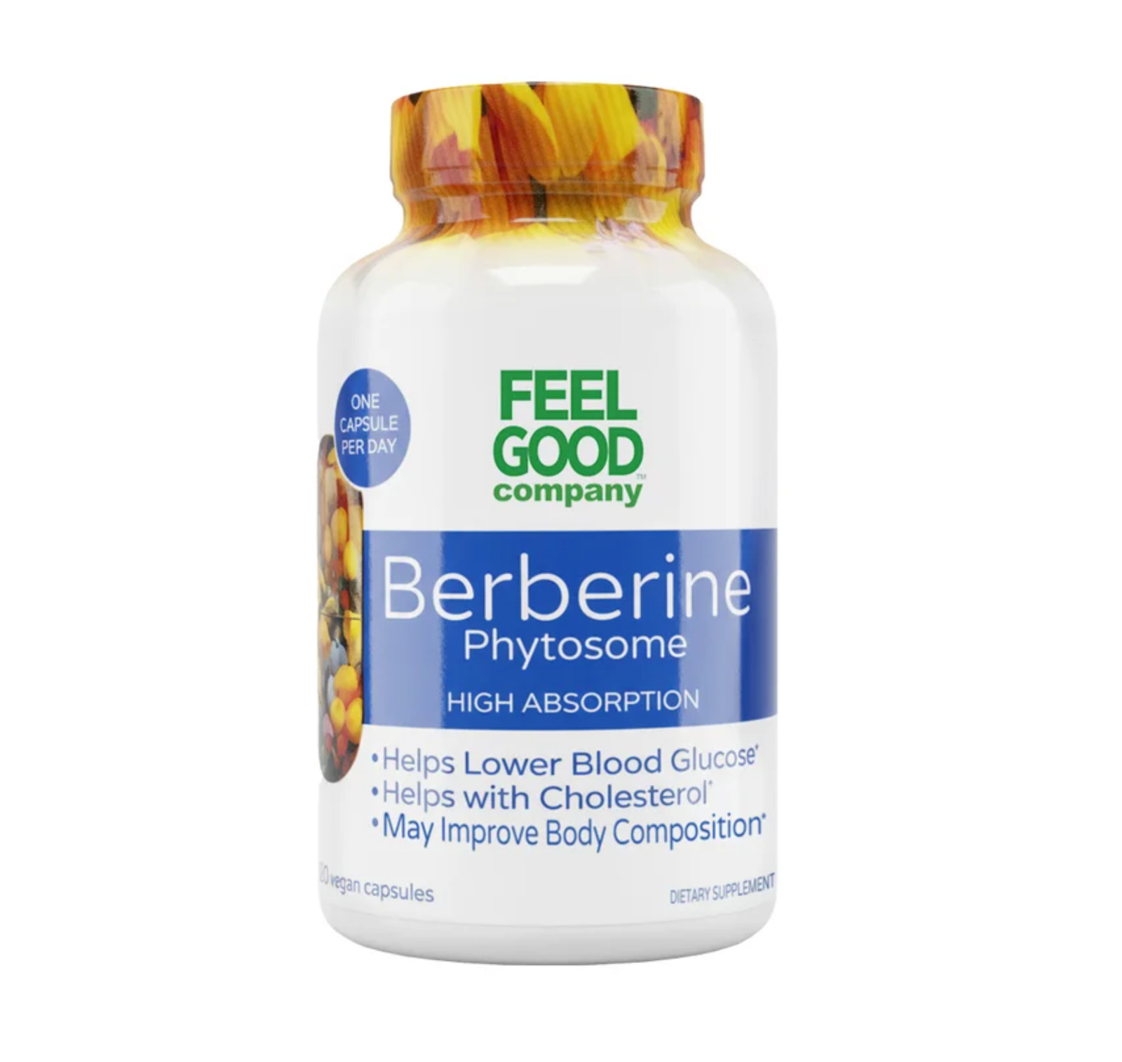 Feel Good Superfoods Berberine Phytosome 550mg 120 Count Exp: 01/28  FRESH !