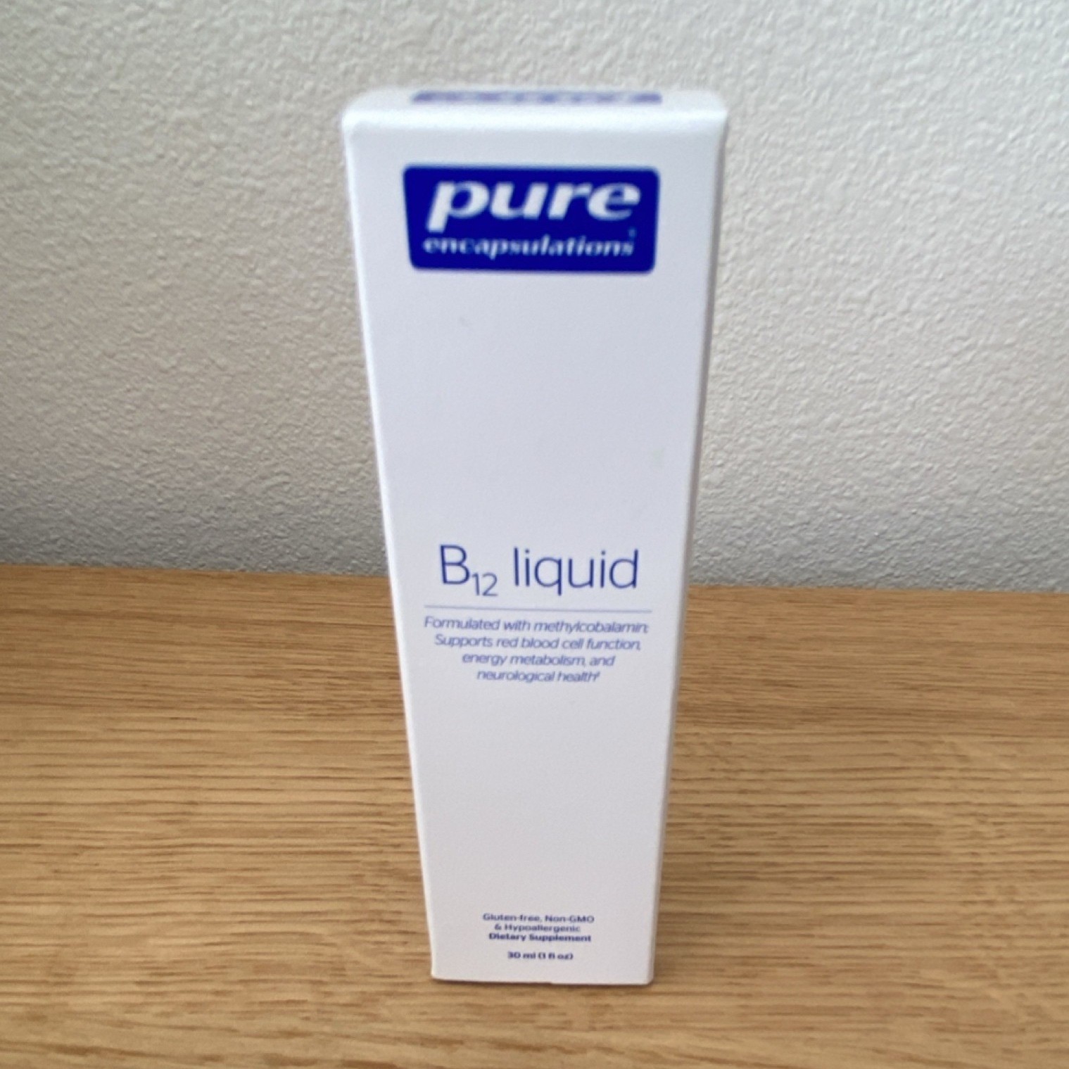 Pure Encapsulations B12 Liquid 1,000mcg Vitamin B12 30ml Gluten-Free Vegan