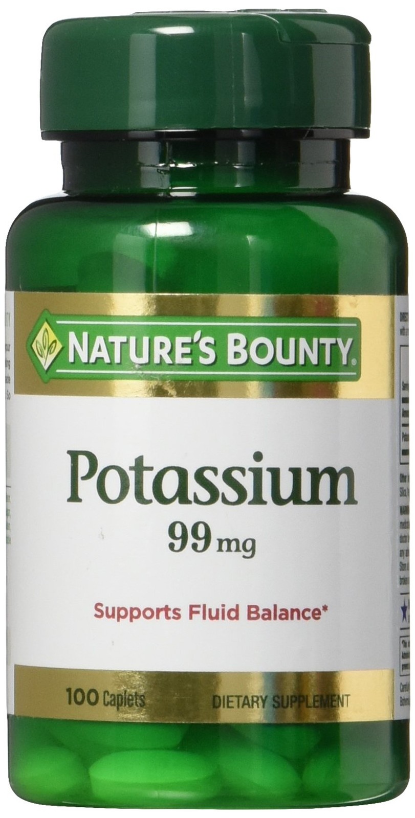 Nature’s Bounty Potassium Gluconate 99mg, 100 Caplets