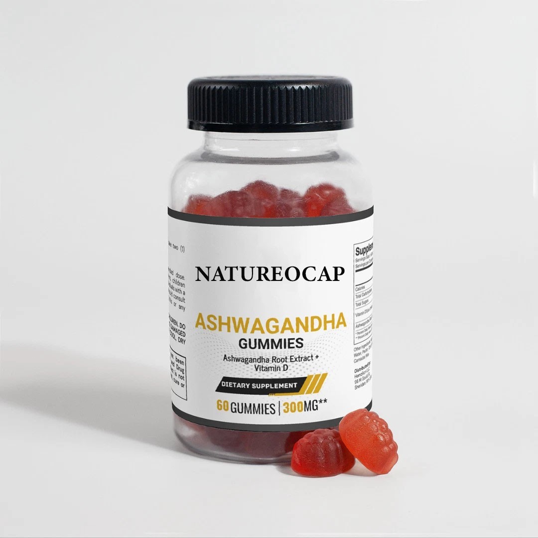Ashwagandha Gummies 300mg Ashwagandha Root Extract With Vitamin D 60 Gummies