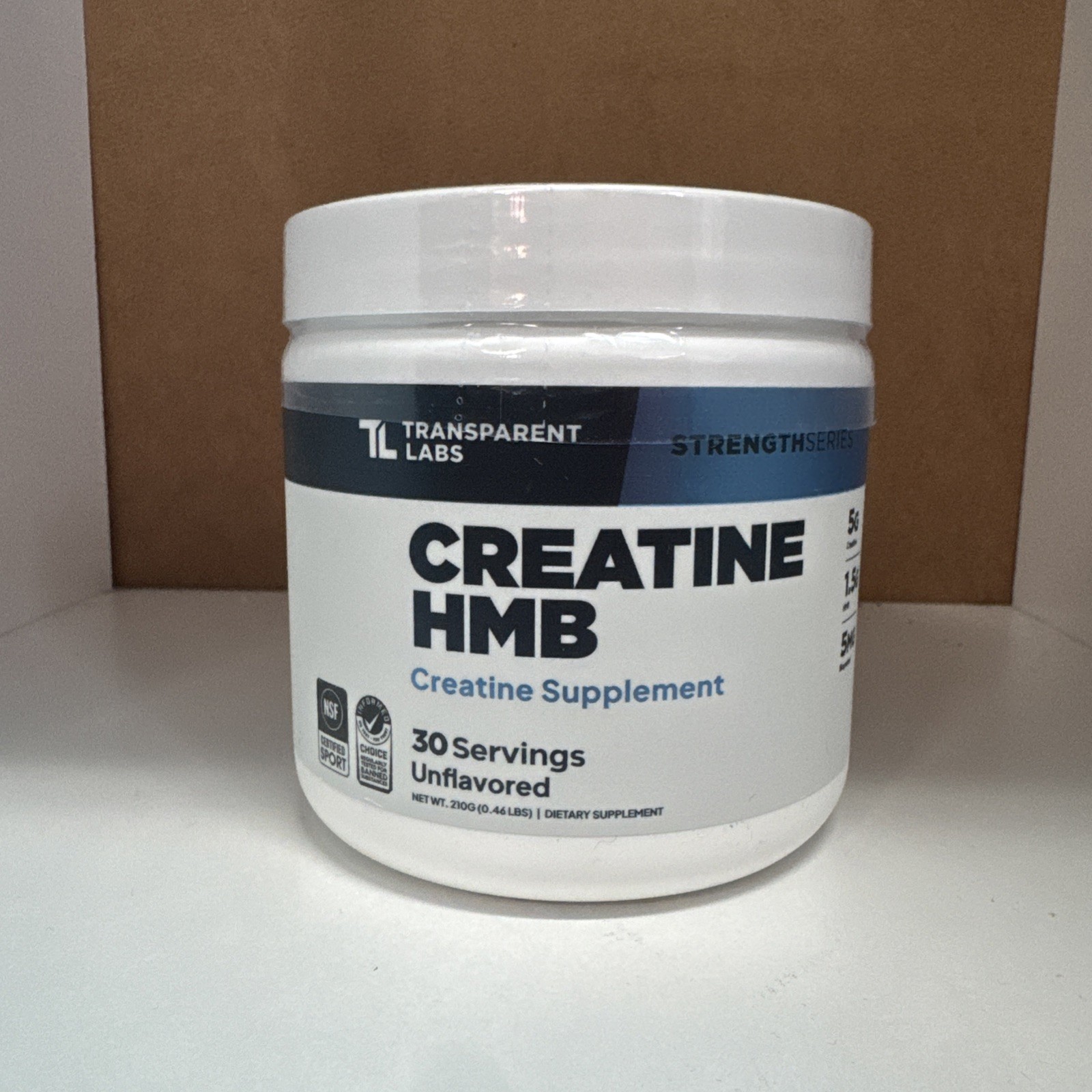 Transparent Labs Creatine HMB Powder Unflavored 30 Servings EXP 01/2028