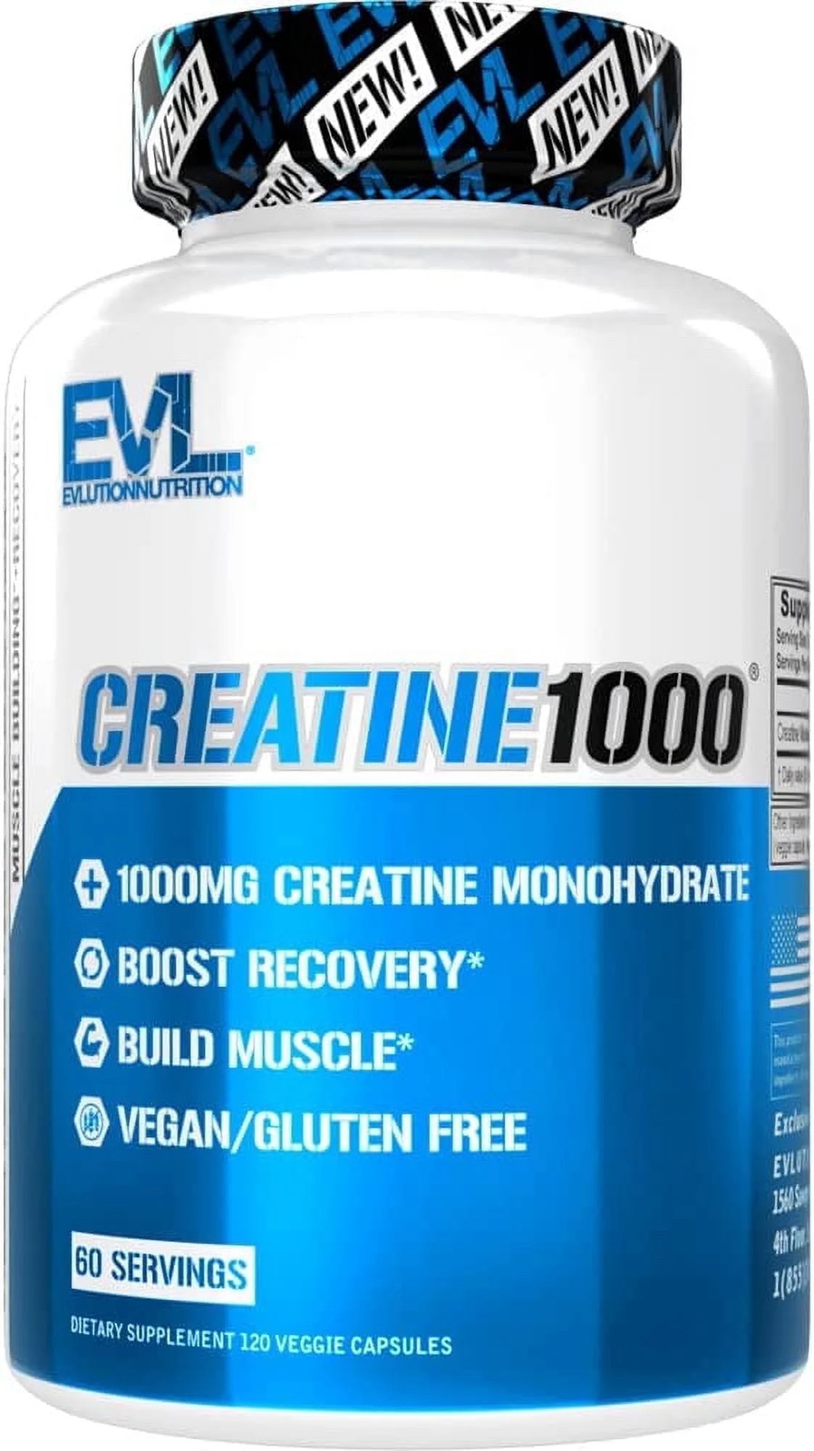 Creatine Monohydrate Pills 120Ct   Nutrition Muscle Builder   Capsules 1000Mg