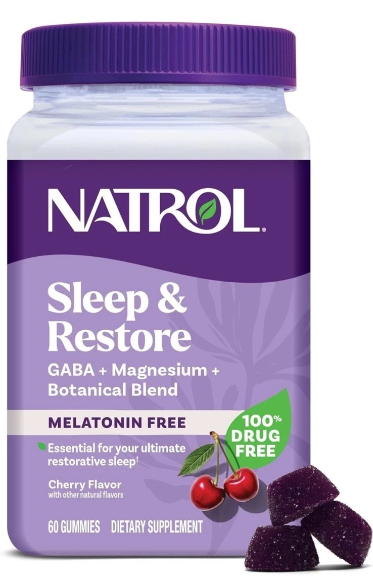 Natrol Non-Melatonin Sleep and Restore Gummies – Tart Cherry 60ct *EXP 08/2027*