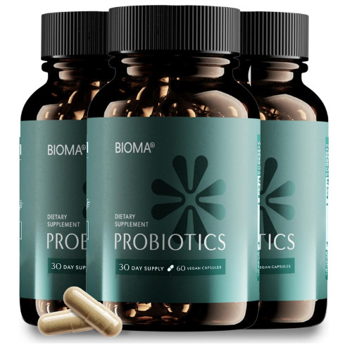 BIOMA Probiotics Digestive Health Probiotic Gut Support for Men & Women 180 Caps