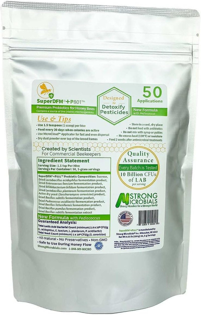 Superdfm+P801 Honey Bee Probiotics for Pesticide Protection – Unique Formula wit