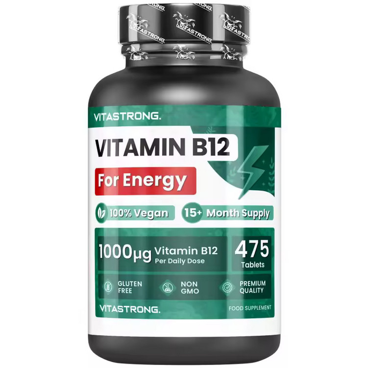Vitamin B12 Made in Italy – Vegan High Strength, Energy & Nervous System Support