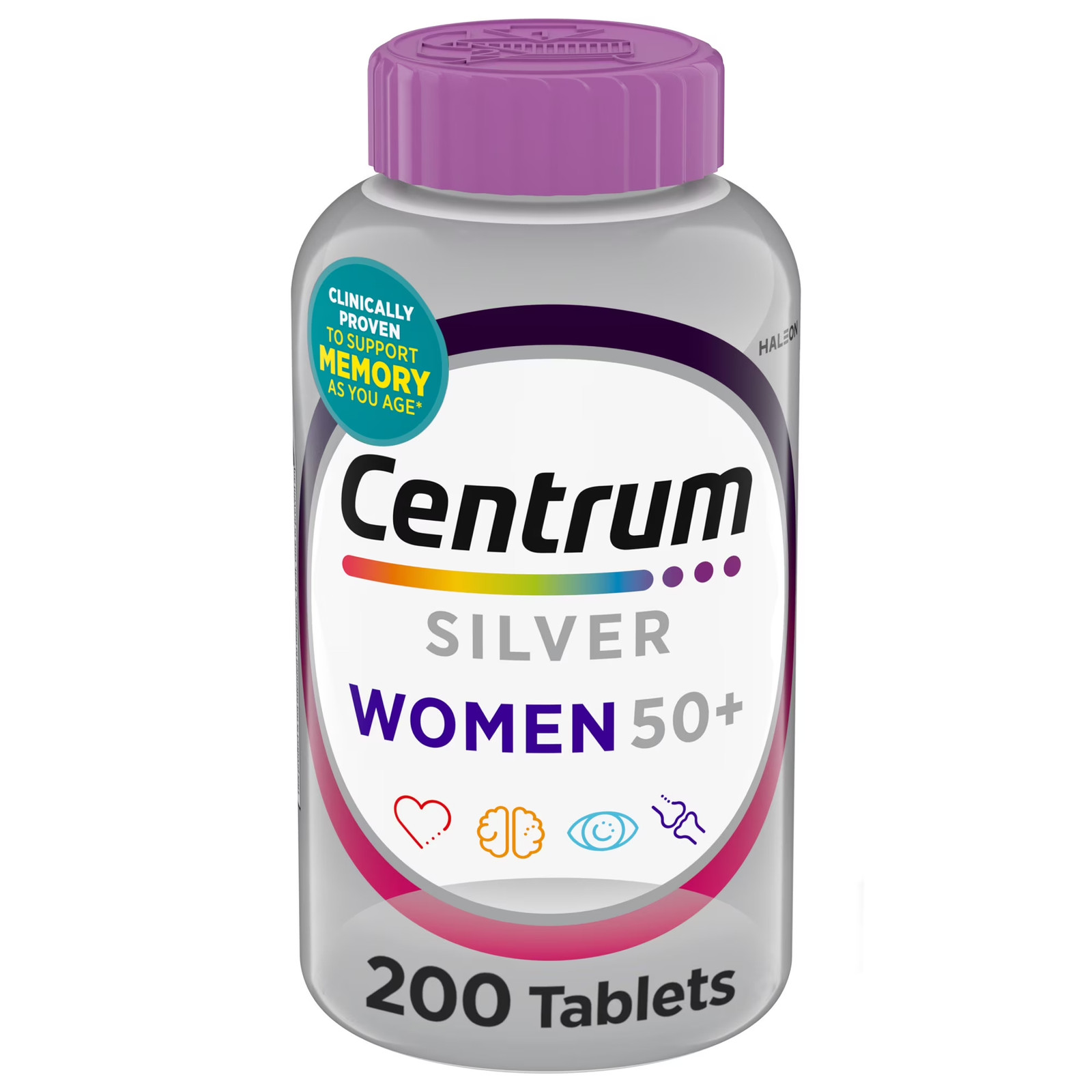 Silver Multivitamins for Women Over 50, Multimineral Supplement, 200 Ct