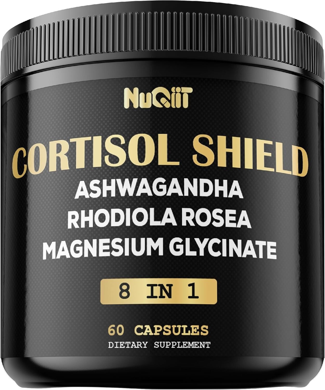 8in1 Cortisol Shield – Ashwagandha and Magnesium L-threonate, Rhodiola Rosea,…