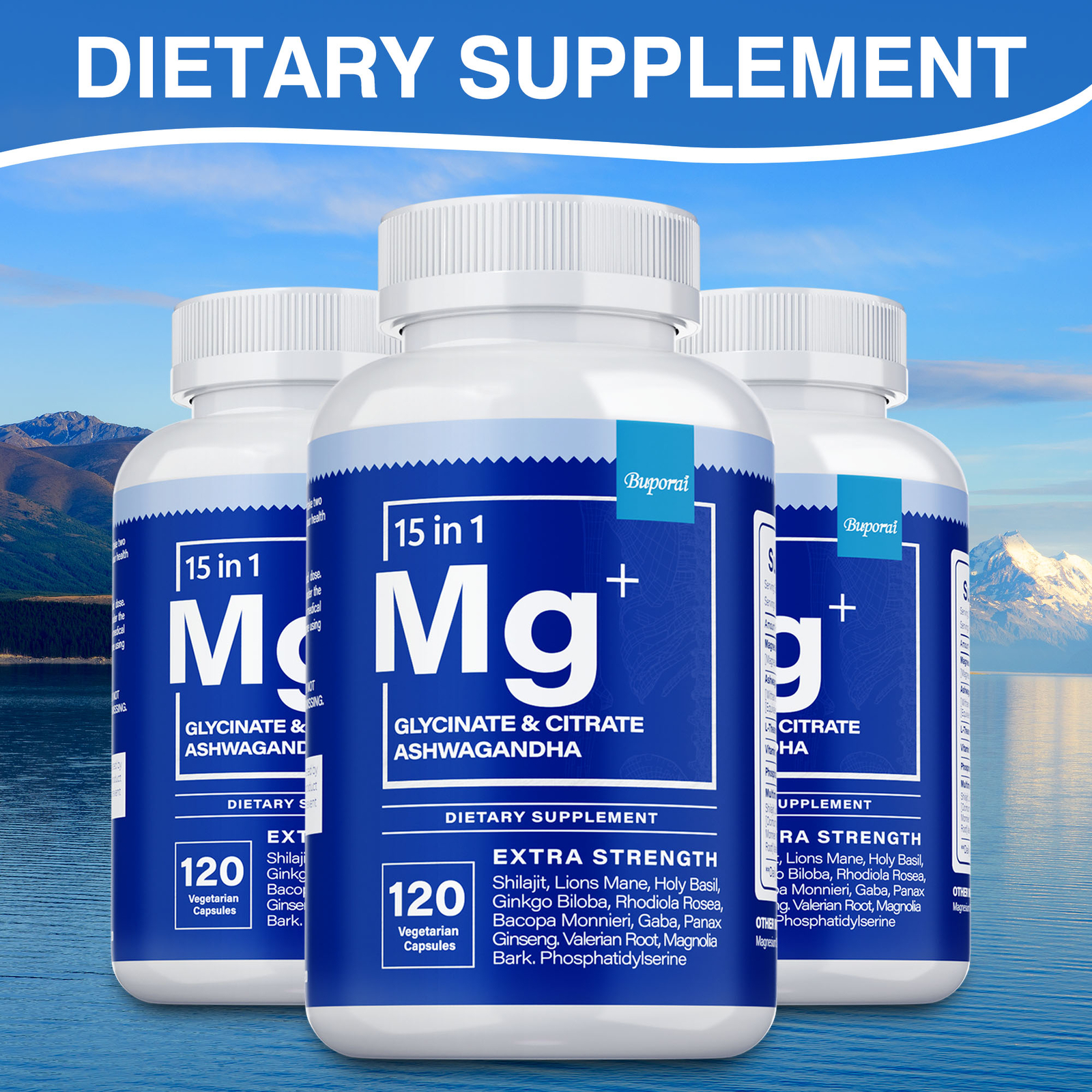 15 in 1 Magnesium Glycinate – Improve Sleep and Relieve Anxiety and Stress