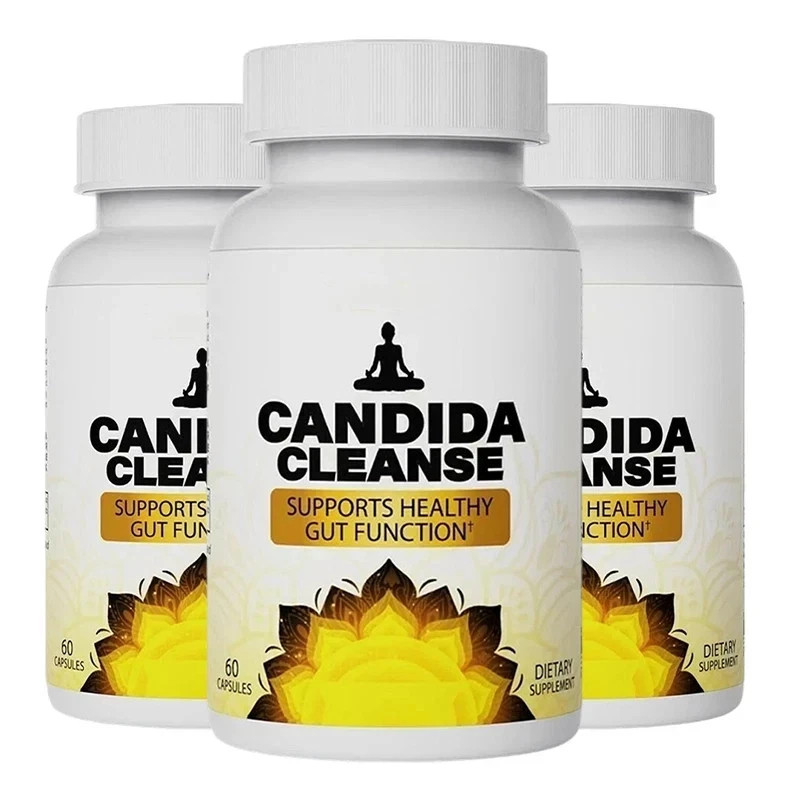 3 Pack Candida Cleanse 120 Capsules – Gut & Colon Support, Natural Herbs