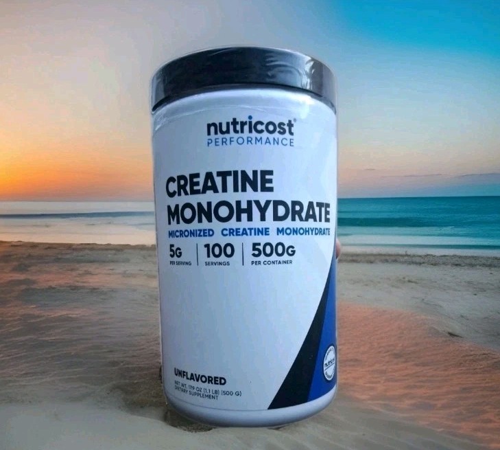 Nutricost Pure Creatine Monohydrate Micronized 500 gr Powder 100 Serv Exp 1/2027
