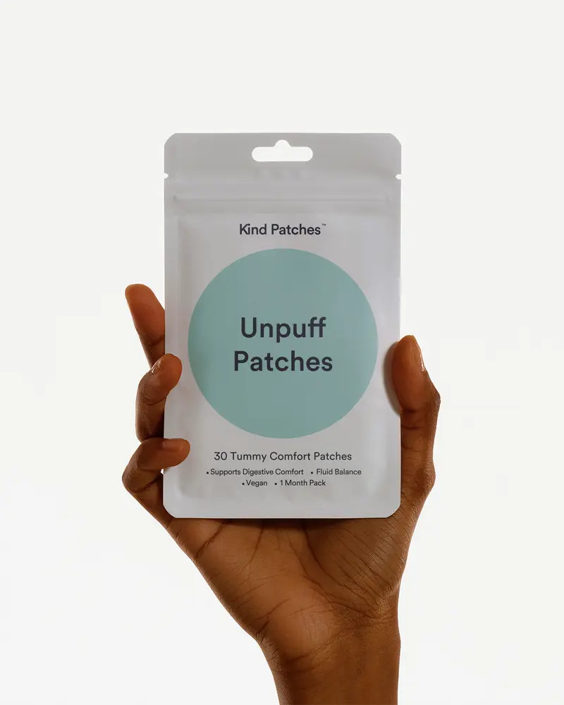 Kind Patches Unpuff Patches (30 Ct) Tummy Digestive Comfort Fluid Balance Vegan