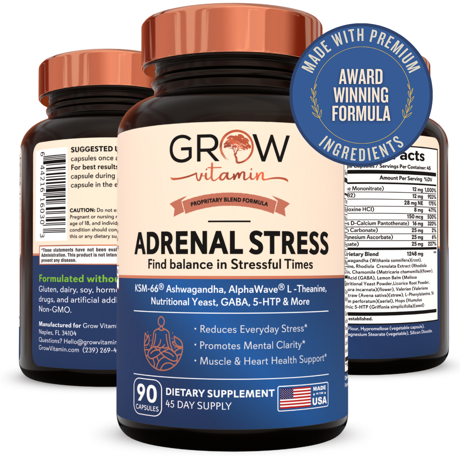 Adrenal Stress Advanced Formula, 90 CAPSULES