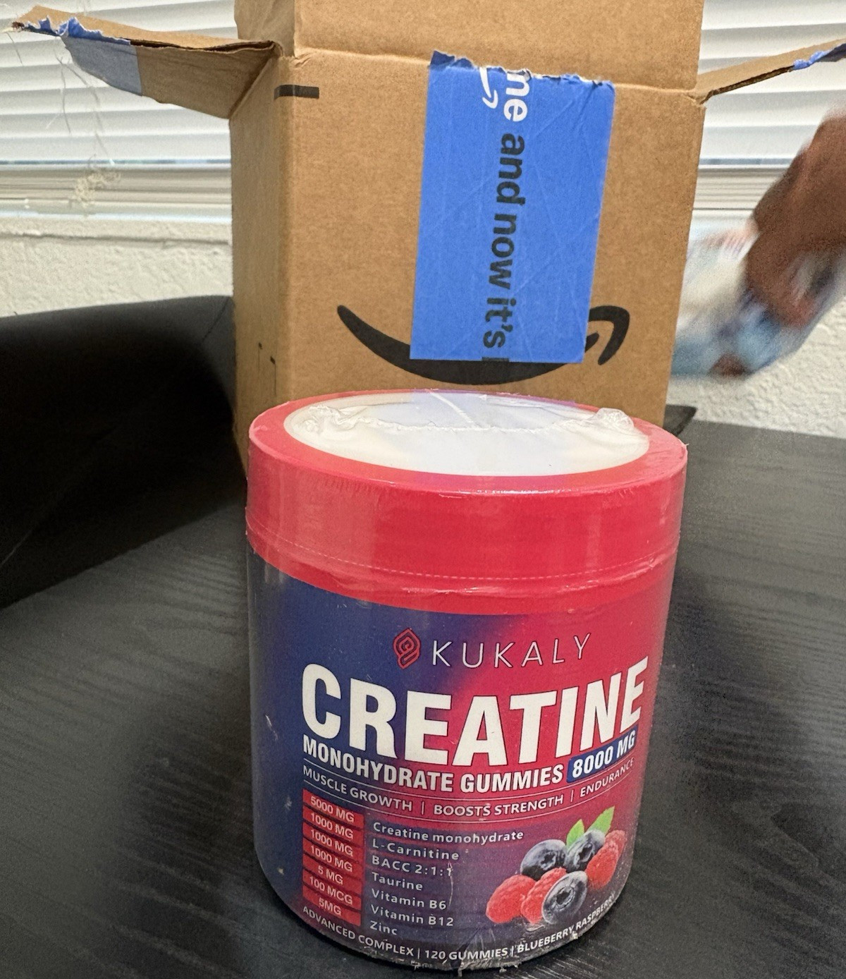 Kukaly Creatine Monohydrate Gummies Blueberry Raspberry 120 Muscle Gain