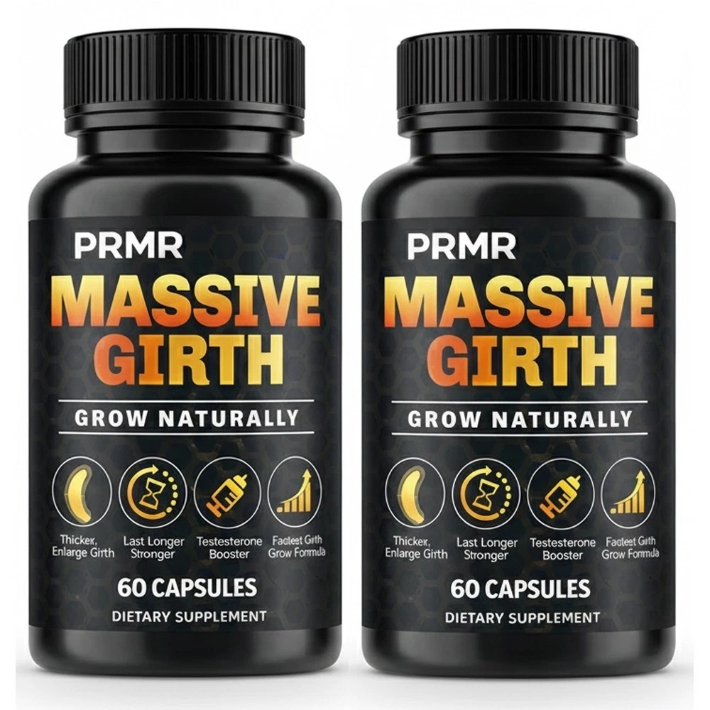 Massive Girth , Grow Naturally Thicker Bigger Male Enhancement capsules – 120 ct