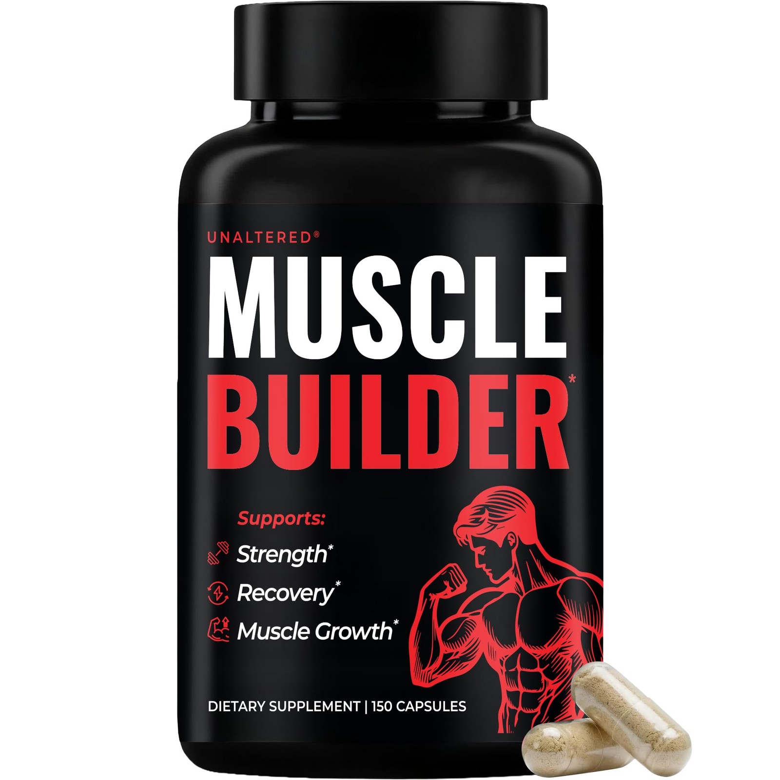 UNALTERED Anabolic Muscle Builder for Men – Growth, 150 Count (Pack of 1)