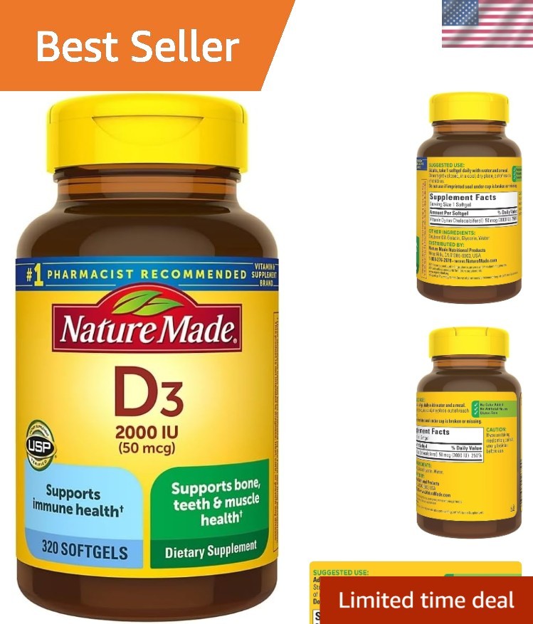Vitamin D3 2000iu 320 Softgels