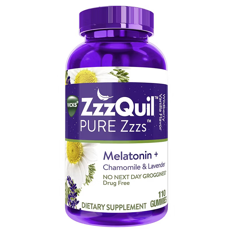 Vicks ZzzQuil PURE Zzzs Sleep   110 Count Gummies Melatonin 2 mg -Exp: 05/27
