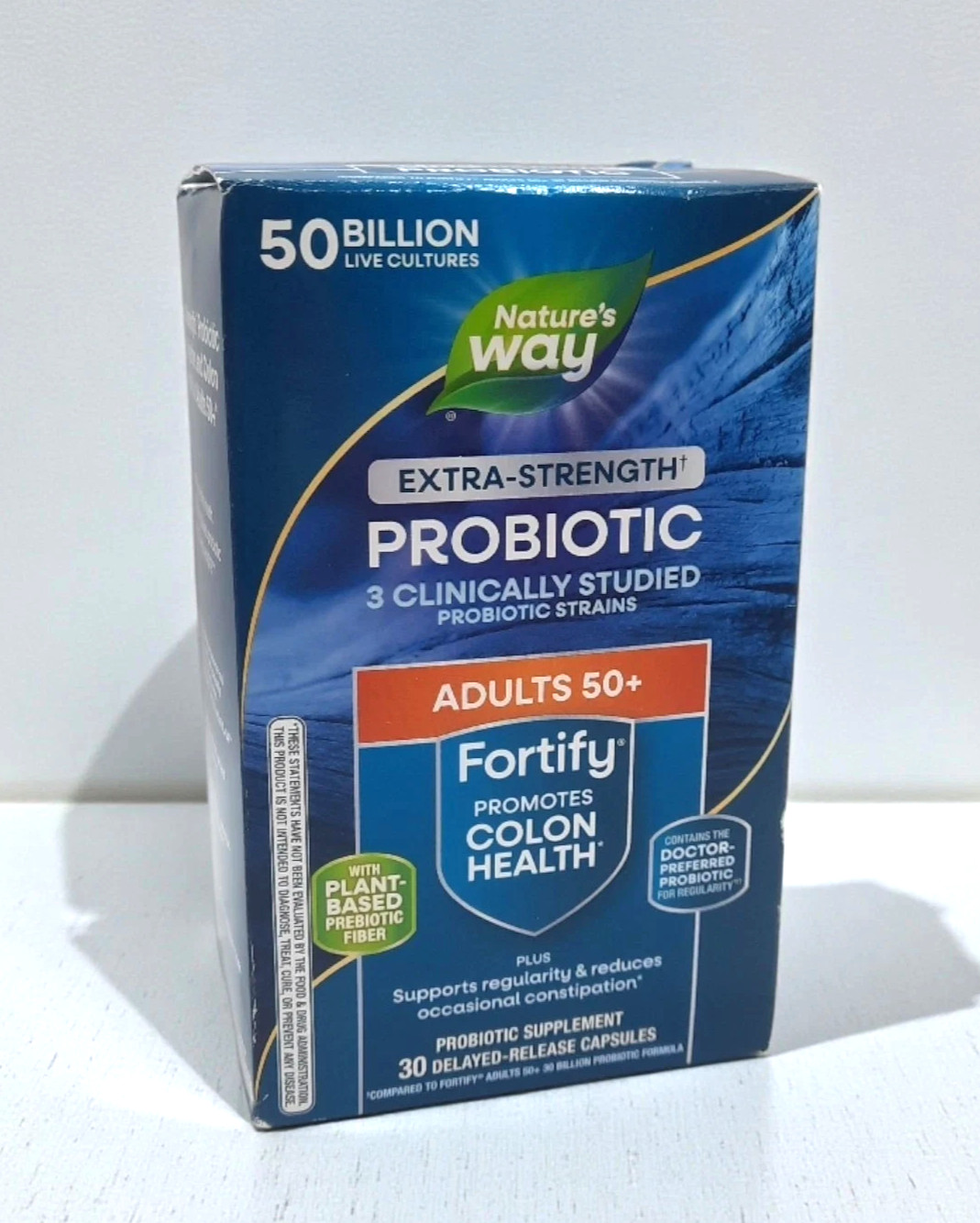 Nature’s Way Fortify Extra Strength Adult 50+ Daily Probiotics 30Ct EXP 05/2026