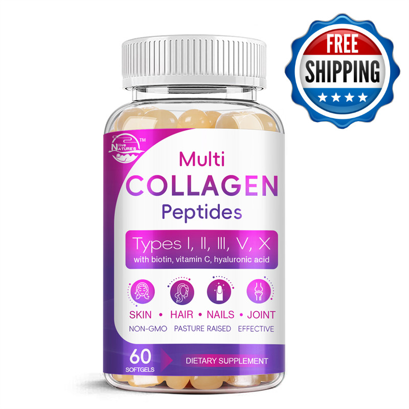 Premium Collagen Peptides 10888 MG Hydrolyzed Anti-Aging (Types I,II,III,V,X)
