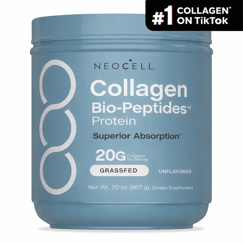 NeoCell Collagen Peptides Powder 20oz – Grassfed Protein Supplement – Advanced