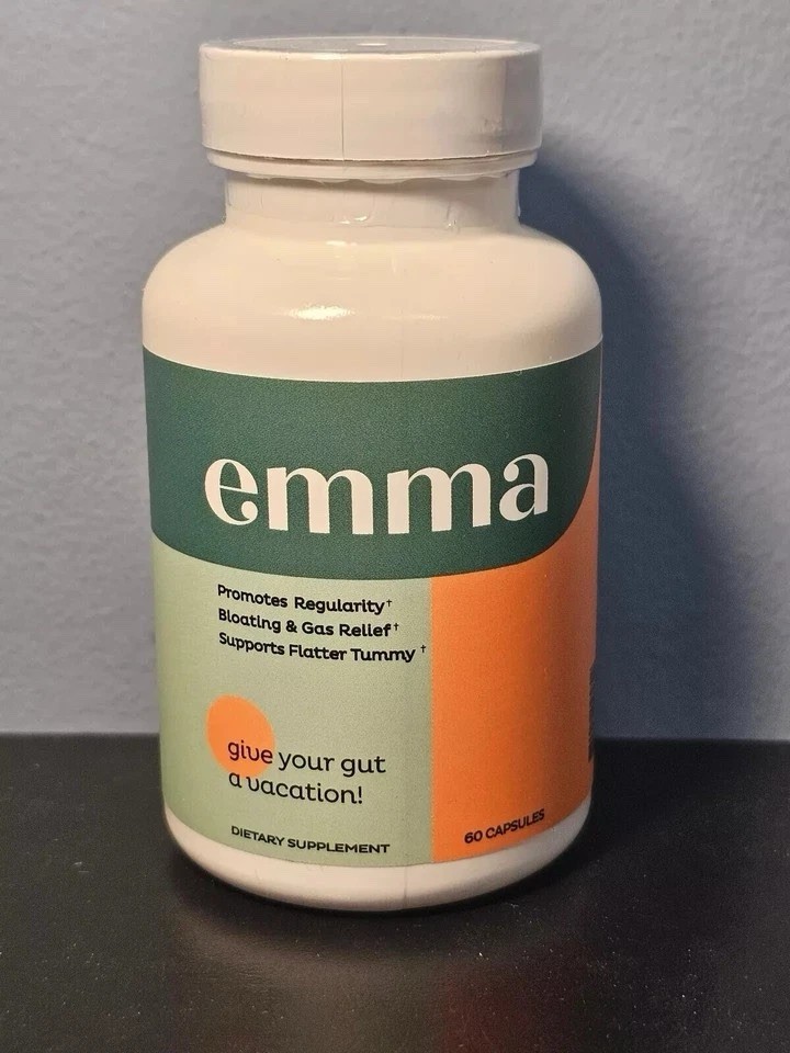 emma Digestive Support Dietary Supplement 60 Capsules Gluten Free Non-GMO