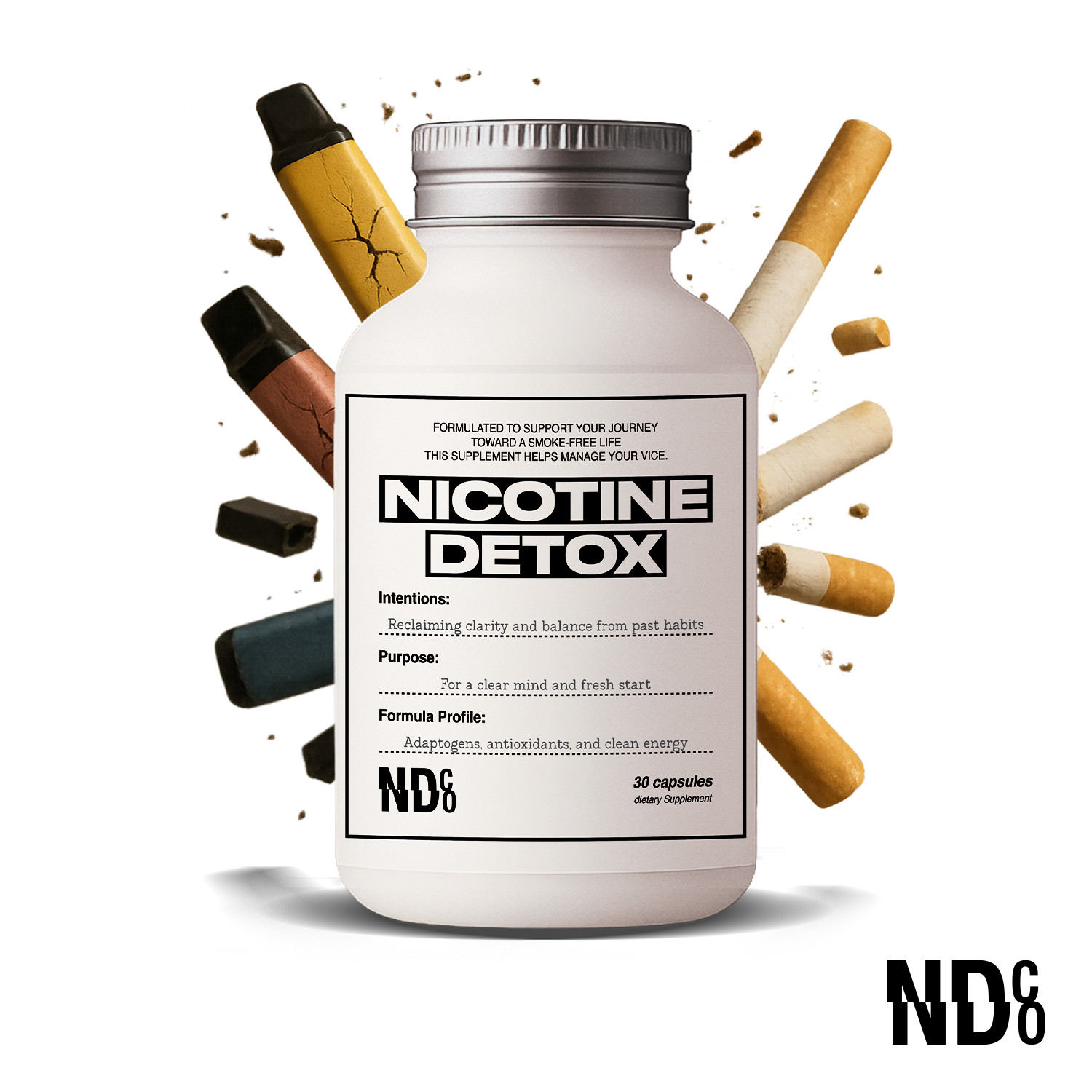 Powerful Nicotine Detox Cleanse Craving Control |Break The Addiction By NDCO