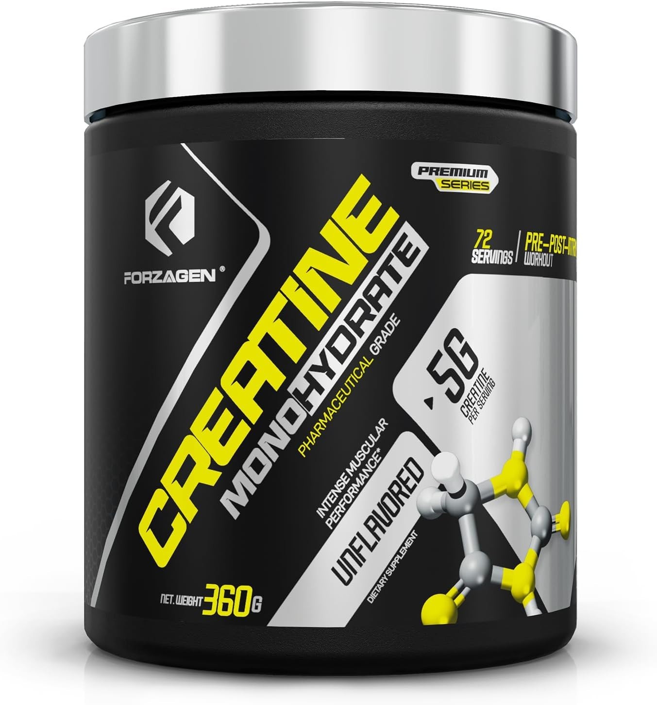 Forzagen Creatine Monohydrate Powder Unflavored Micronized Muscle Support