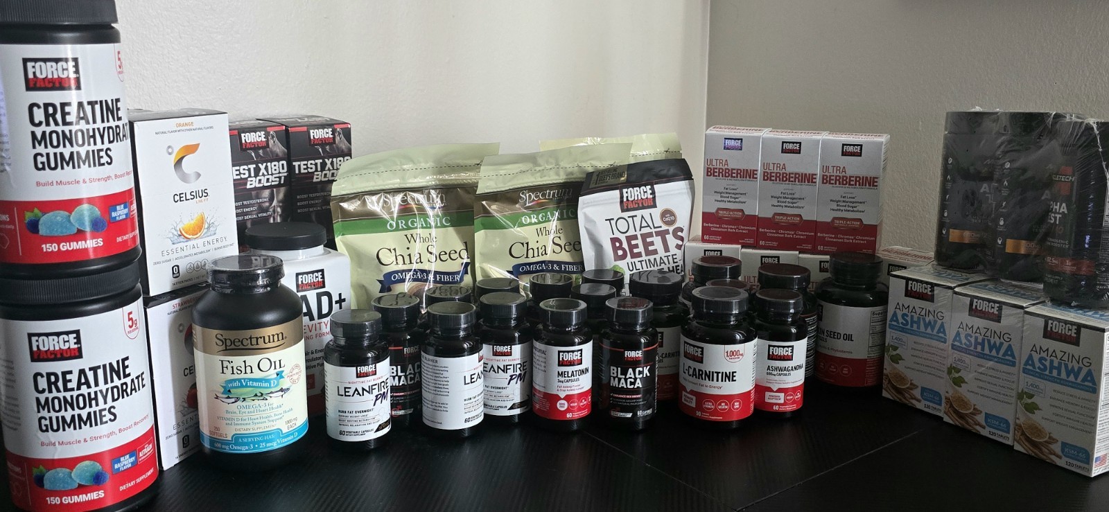 Wholesale Supplement Liquidation Lot 53 Units Force Factor Celsius Reseller Lot