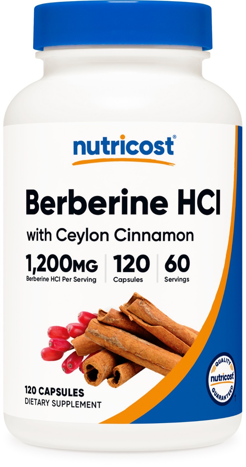 Nutricost Berberine HCl with Ceylon Cinnamon Capsules (120 Count) – Vegan