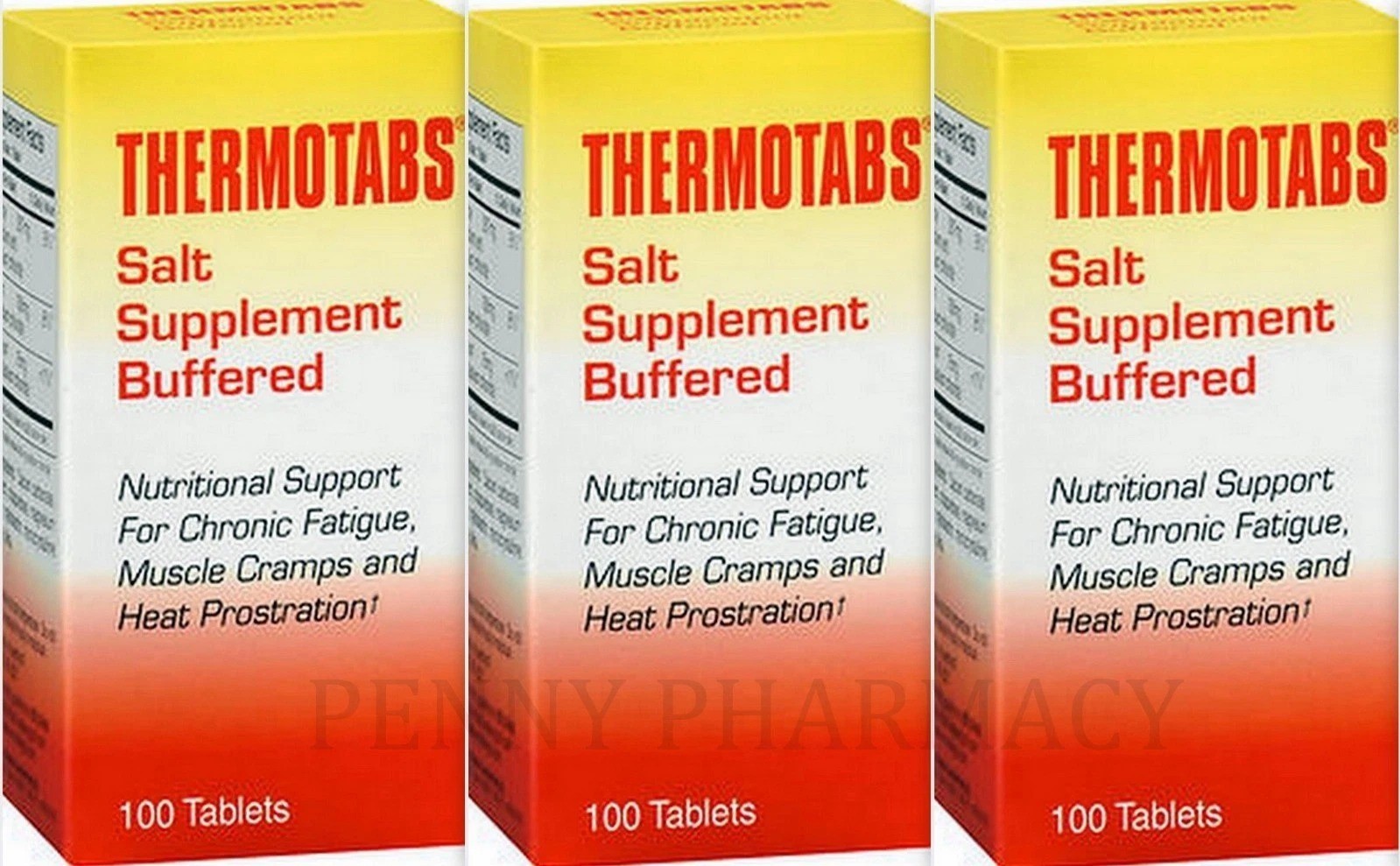 3 Pack Thermotabs Salt Supplement Buffered Tablets 100 Ct Each Fast Shipping
