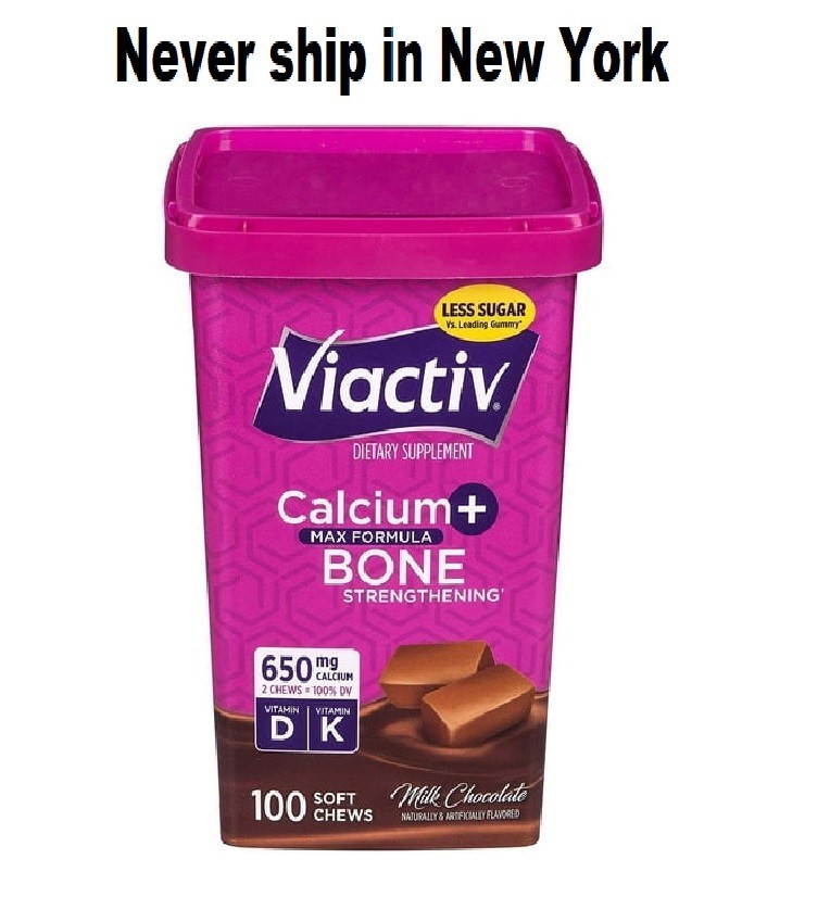 Viactiv Calcium Supplement Soft Chews, Milk Chocolate (100CT) Vitamin D & K
