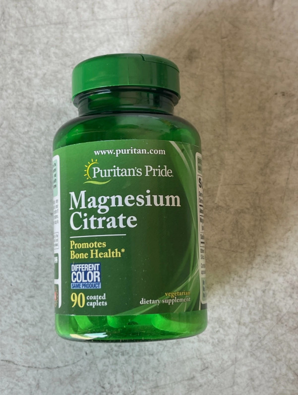 Puritan’s Pride 90 Count Magnesium Citrate Promote Bone Heath 200 MG EXP 02/2028