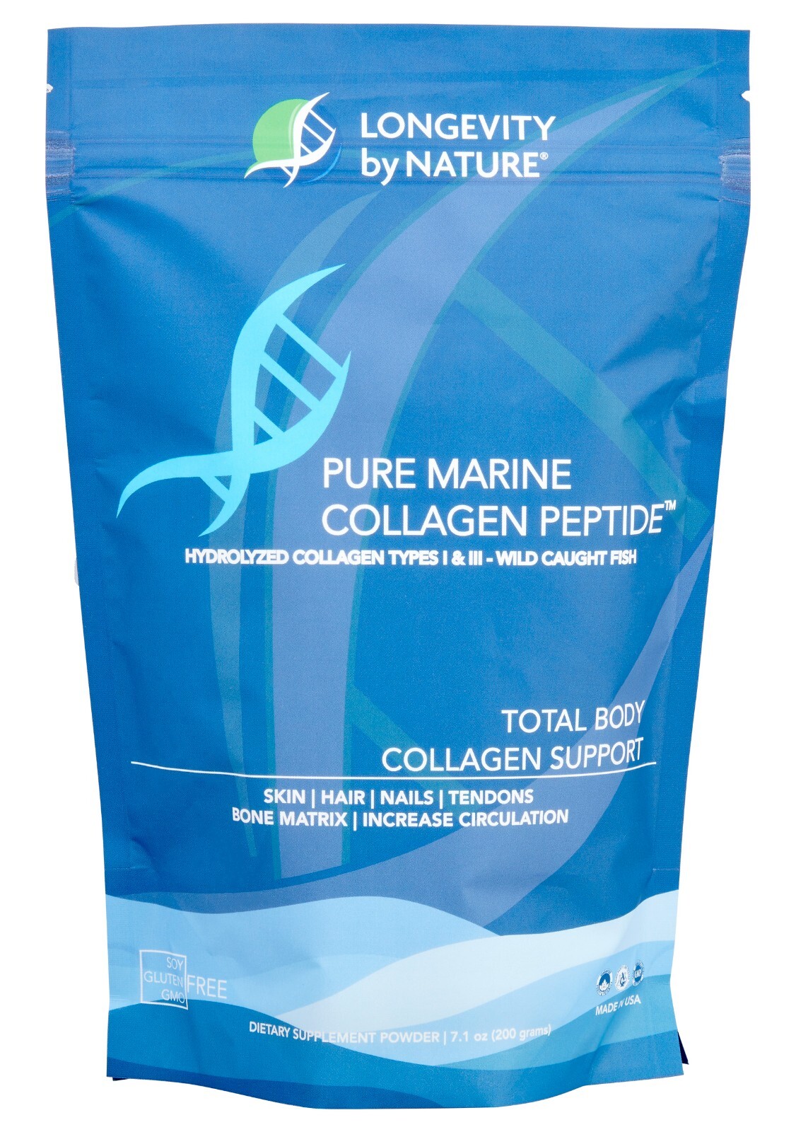 HYDROLYZED COLLAGEN PEPTIDE POWDER TYPES I & III FOR TOTAL HEALTH!