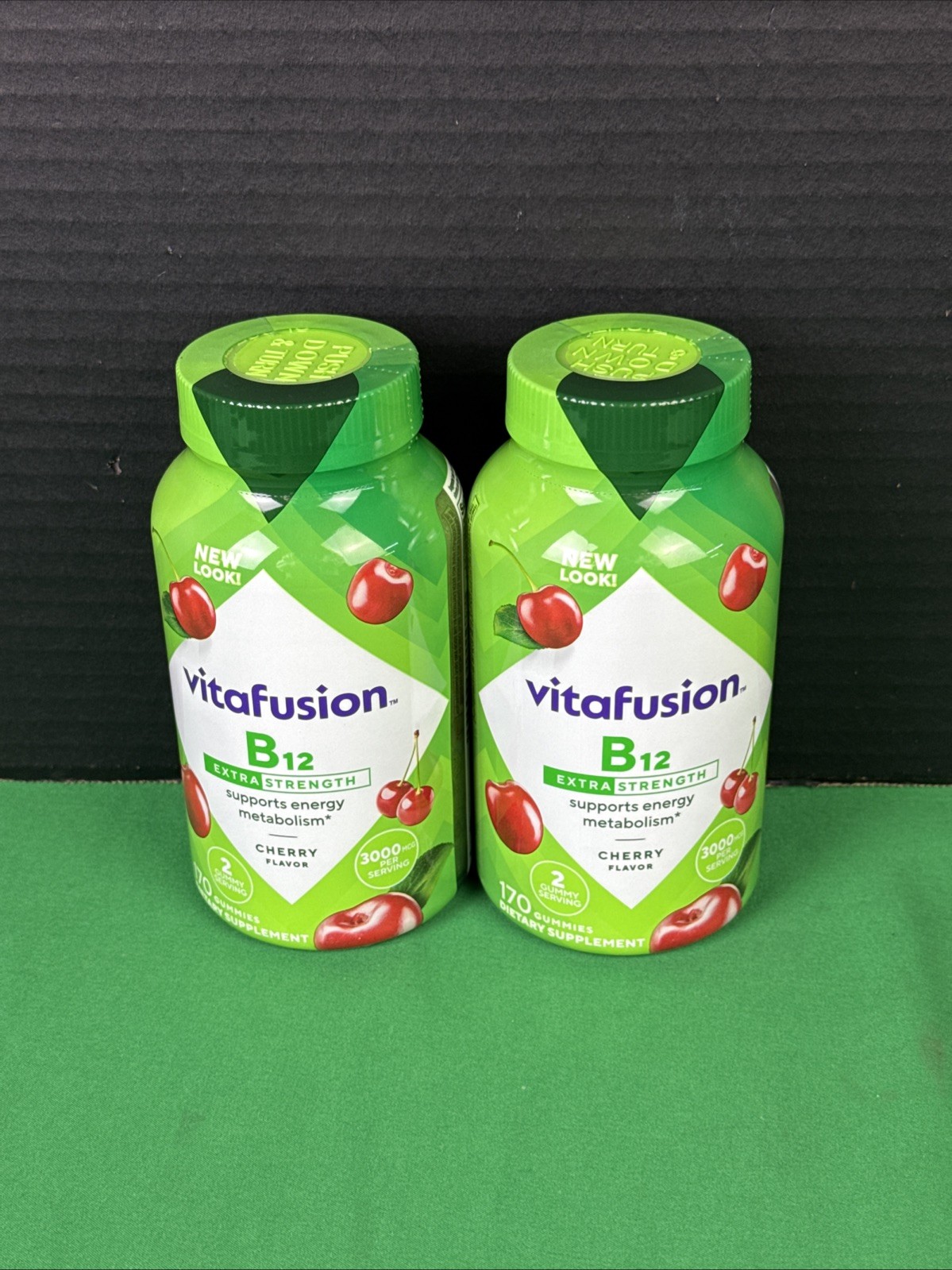 2 PK Vitafusion Extra Strength B12 Gummy Vitamins 170 Ct Each EXP 12/26