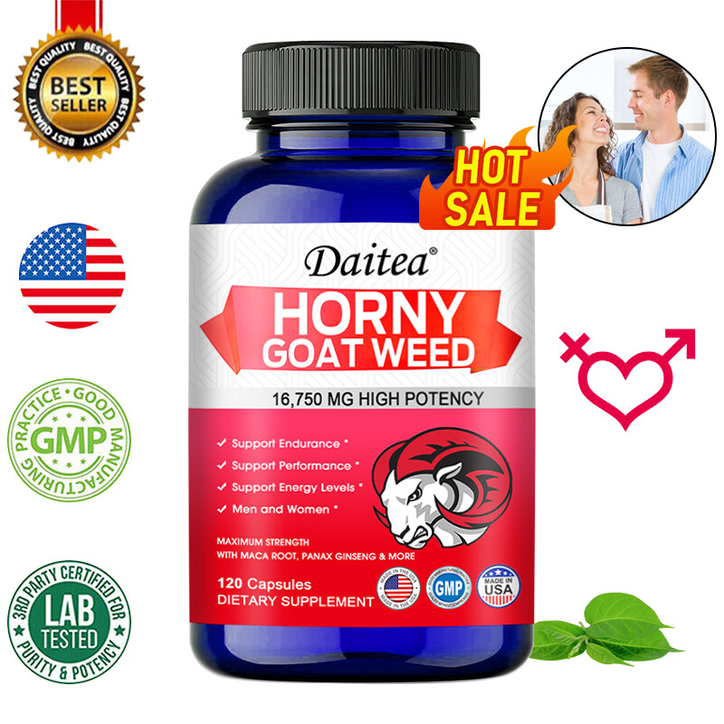 Horny Goat Weed with Maca Root Extract Ginsen Capsules High Strength