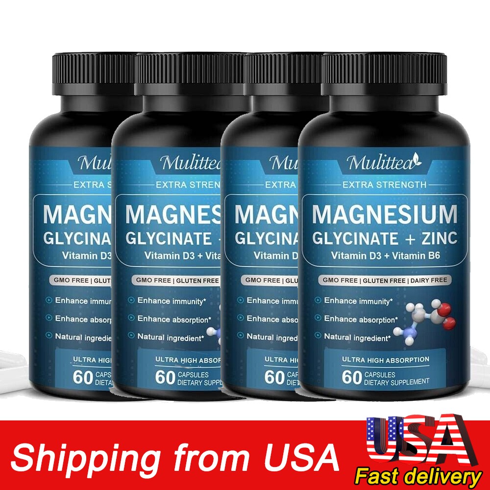 Magnesium Complex 500mg, 240 Capsules – Gluten Free and Non-GMO