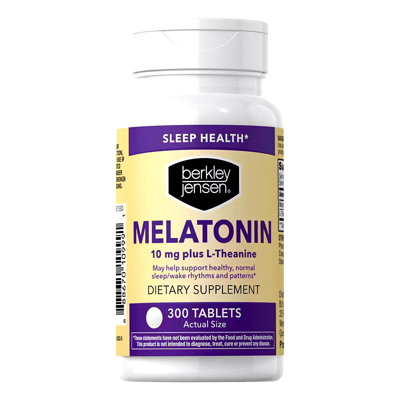 Melatonin 10mg Tablets 300 Ct Sleep Nighttime L Theanine EXP-05/27