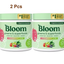 Bloom 2PCS Nutrition Greens Superfoods Powder, Probiotics Suitable for Digest He