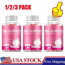 PACK 1-3 60 Capsules BBL Gummies, Butt Women’s Lift Gummies, Vegetarian Gummies