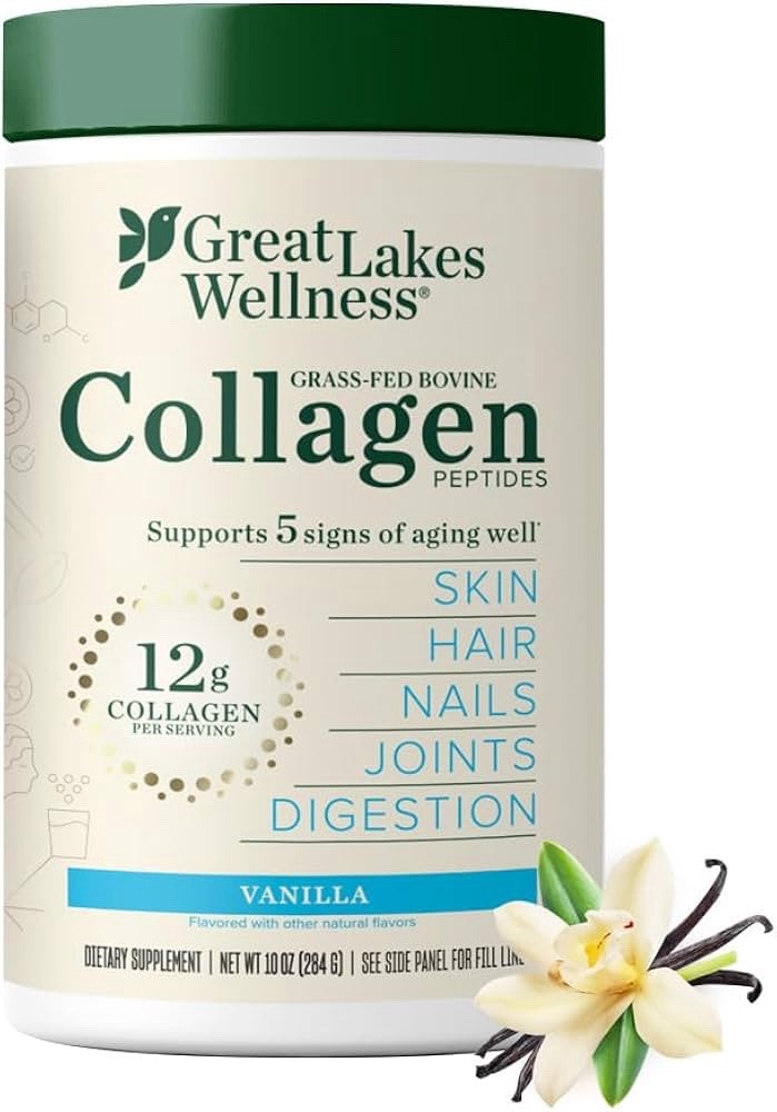 Great Lakes Wellness Collagen Peptides Powder for Skin, Hair, Nails, Joints &…