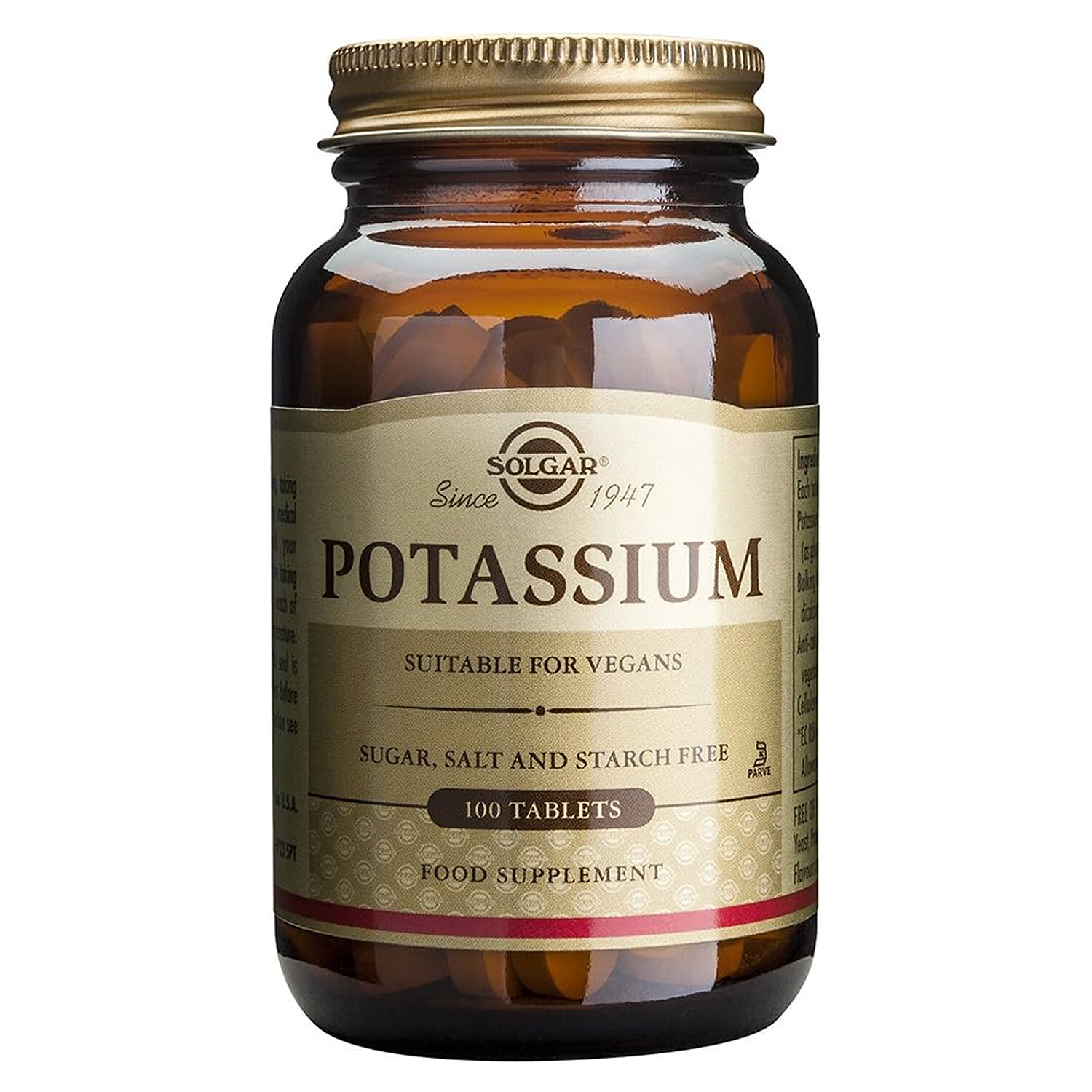 Solgar Potassium, 100 Tablets