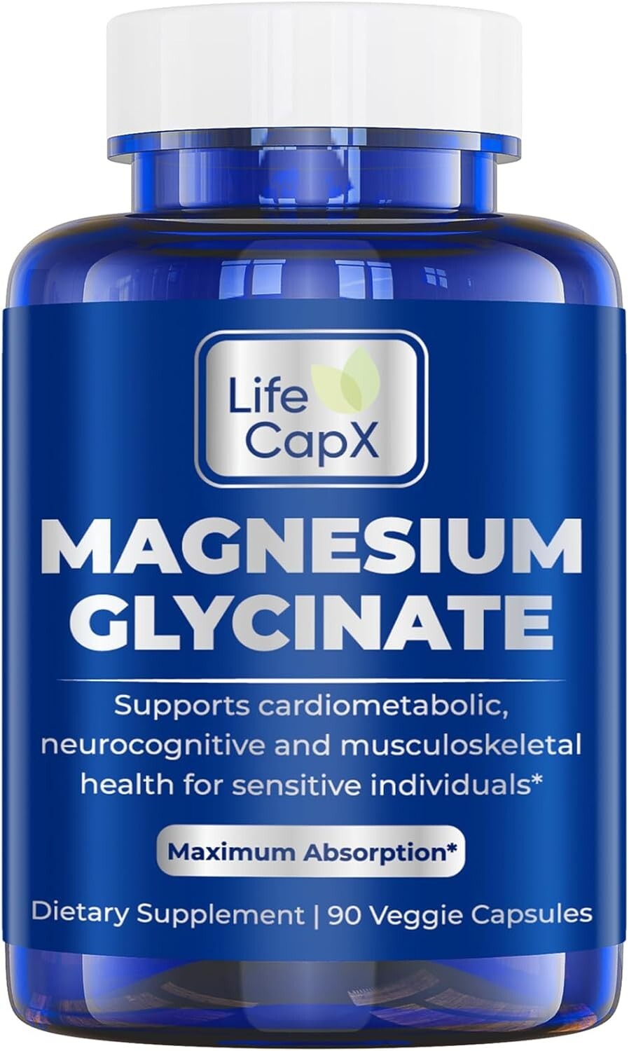 Magnesium Glycinate 667mg, 120mg Magnesium Supplement to Support Metabolism, Vit