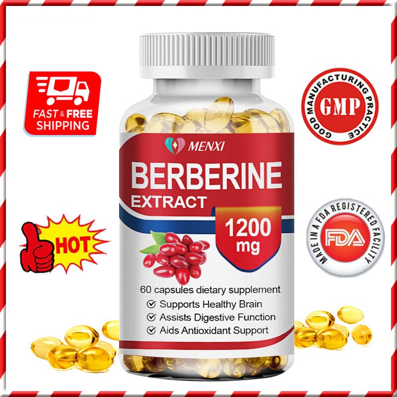 Premium Berberine HCL 1200mg High Potency Anti-inflammatory,Blood Sugar Support