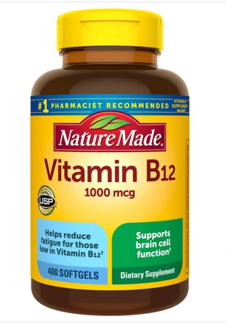 Nature Made Vitamin B-12 1000 mcg Dietary Supplement, 400 Softgels